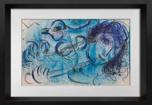 Marc Chagall Original Lithograph, 1957 Double Lithograph w/Custom Framing