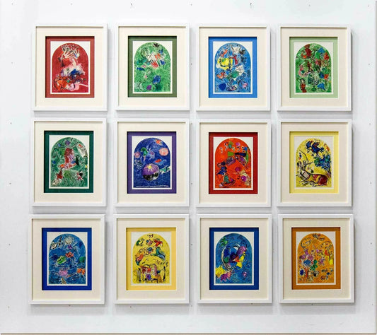 12 Marc CHAGALL Lithographs LTD. Ed. ~Windows for Jerusalem w/Shipping Included