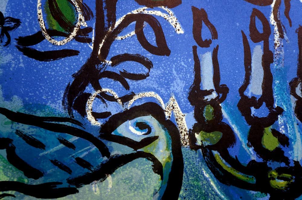 Marc CHAGALL Lithograph LIMITED Edition ORIGINAL+ 1962 w/Cat .Ref.c49 & FRAME