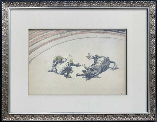Henri de Toulouse-Lautrec Lithograph in Color | Limited Ed. 171 | w/Frame included