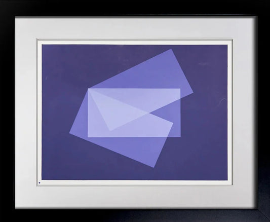 Josef ALBERS Original SILKSCREEN [X-1a] LIMITED Ed. w/Archival FRAMING