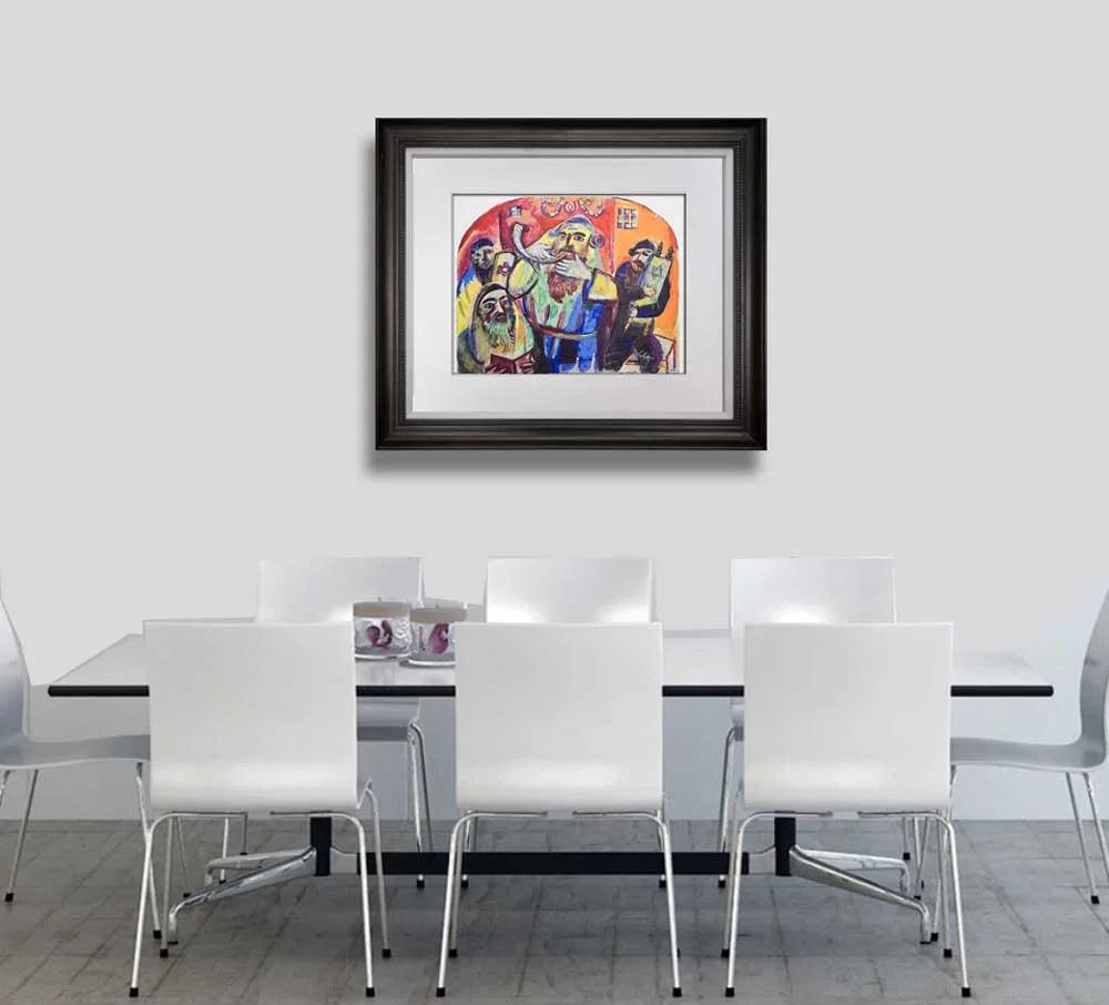Marc CHAGALL LITHOGRAPH Limited Edition "The Shophar Blower' w/Frame Included