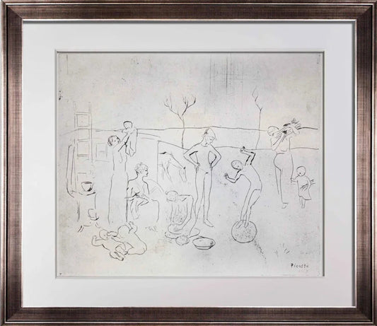 Pablo PICASSO Lithograph LTD ed. "Les Saltimbanques." ~ Sign ++FRAMING