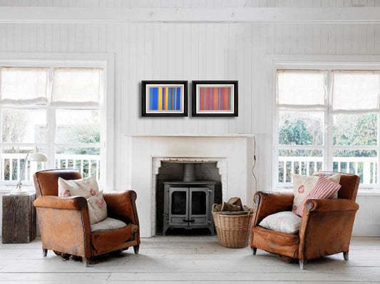 2 Josef ALBERS Original SILKSCREEN (2pc Set) "XVIII-7a & XVIII-7b]"