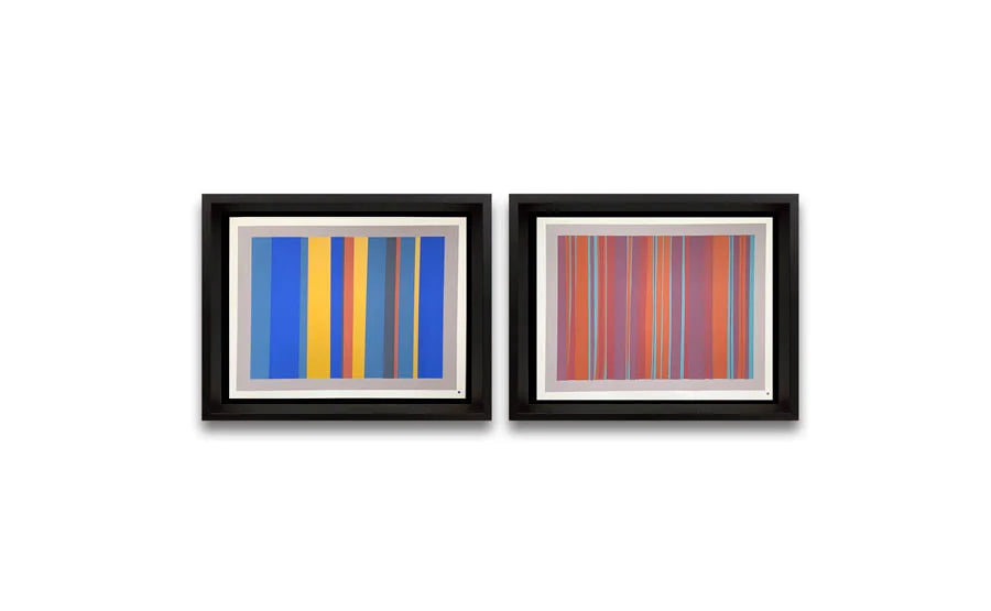 2 Josef ALBERS Original SILKSCREEN (2pc Set) "XVIII-7a & XVIII-7b]"