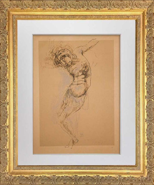 Marino Marini Lithograph "Christ" Limited Edition, Signed