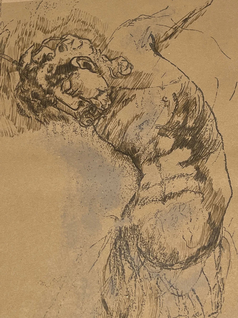 Marino Marini Lithograph "Christ" Limited Edition, Signed