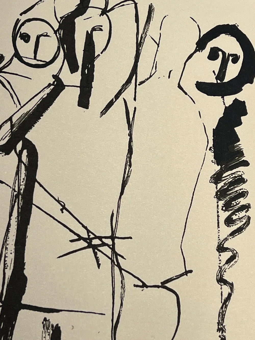 Marino MARINI Lithograph SIGNED Ltd EDITION Juggler 1941 +Custom FRAME