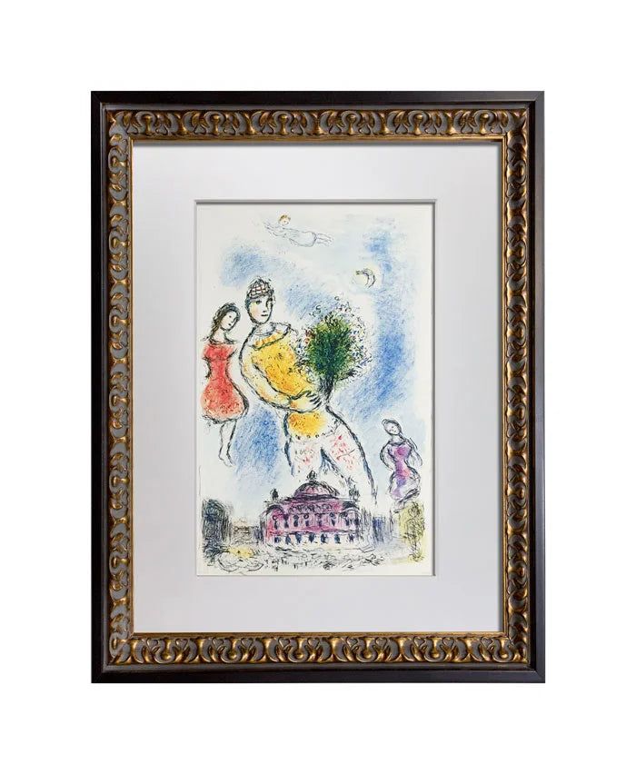 Marc Chagall Limited Edition Lithograph w/Custom Archival Frame