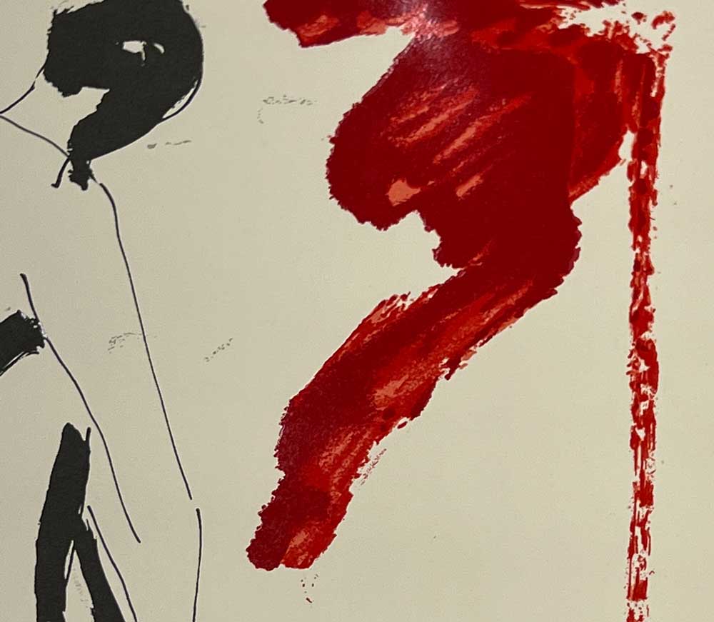 Marino MARINI Lithograph SIGNED Ltd EDITION Nude from Behind 1949 +Custom FRAME