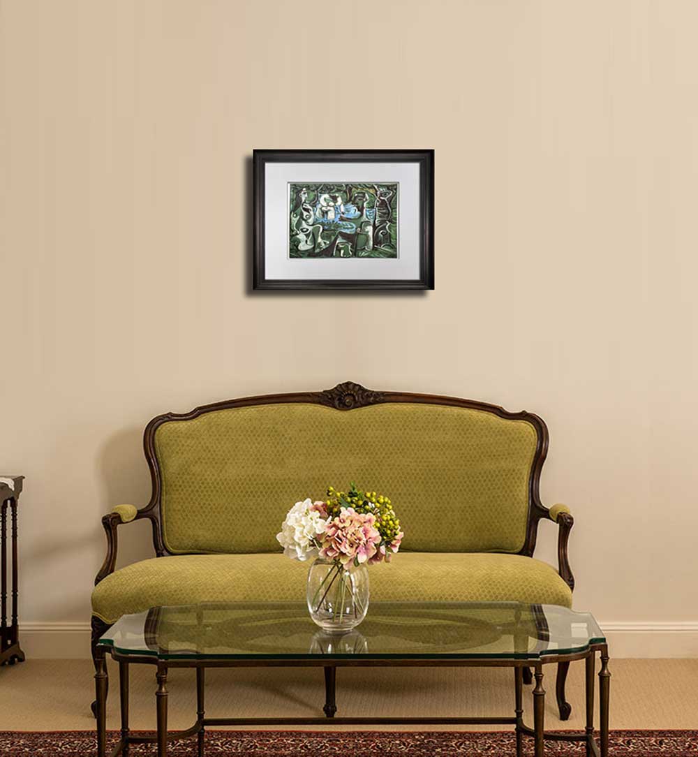 Pablo PICASSO LITHOGRAPH LTD ed.106/150 w/Cat. Ref. c118* +Custom FRAME