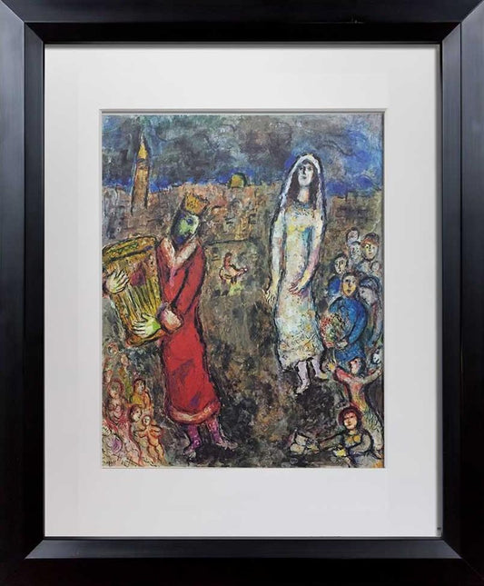 Marc Chagall Color Lithograph Limited Edition no.14 "David et Bethsabee"