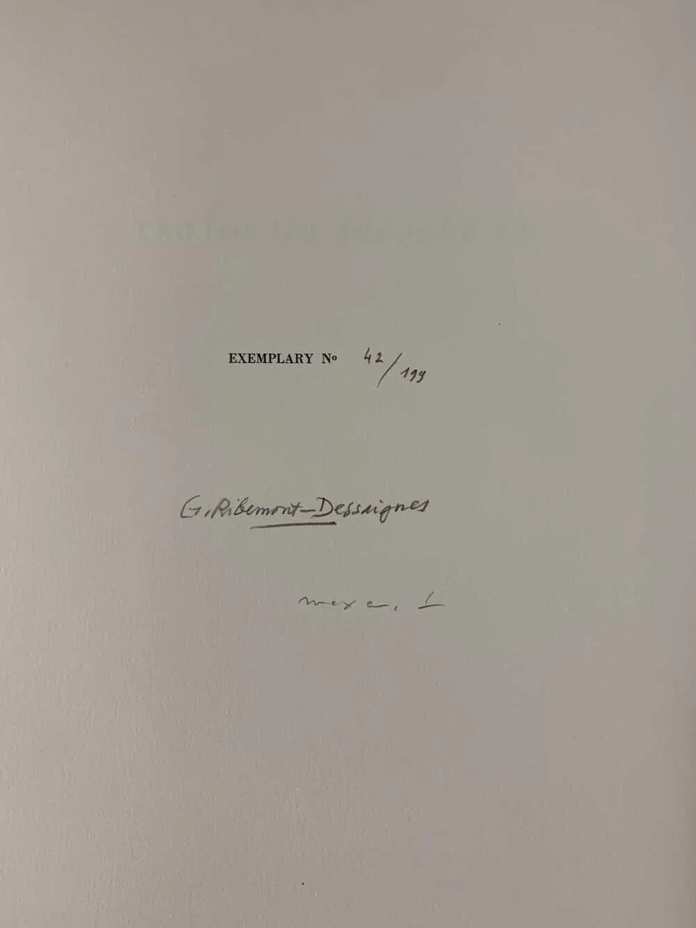 Max Ernst Lithograph Original Limited Edition "God himself has signed the permit..."