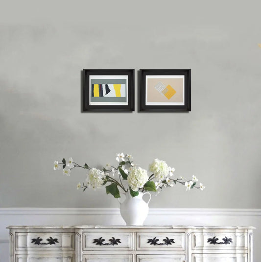 2 Josef ALBERS Original SILKSCREENS (2pc SET) LIMITED Ed. w/Frame