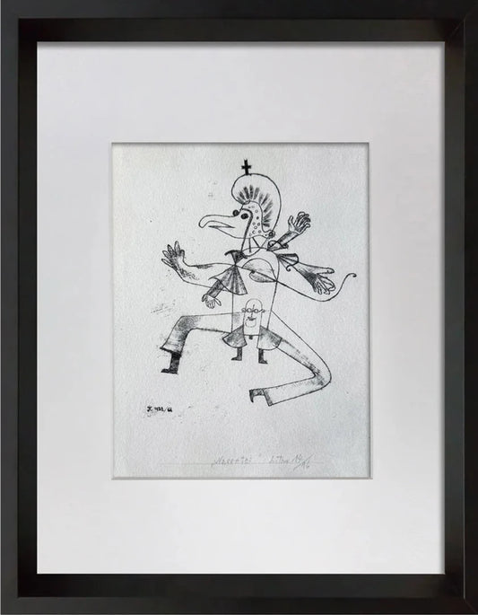 Paul KLEE Lithograph LTD Edition “Buffoonery (Narretei) " w/FRAME Included