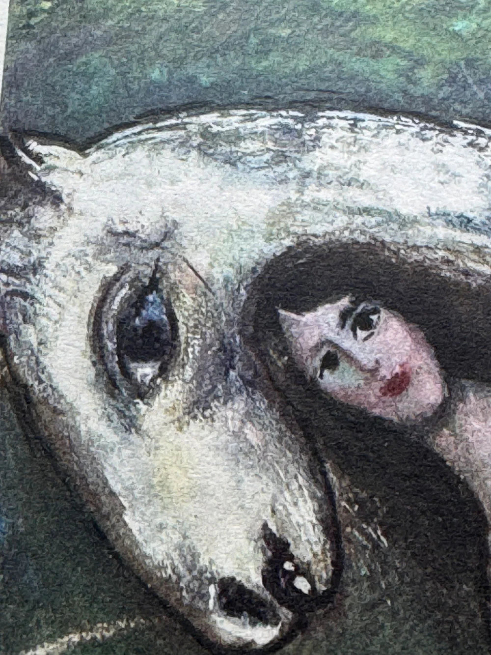 Marc CHAGALL Limited Edition LITHOGRAPH "Scène Champêtre" w/Frame included