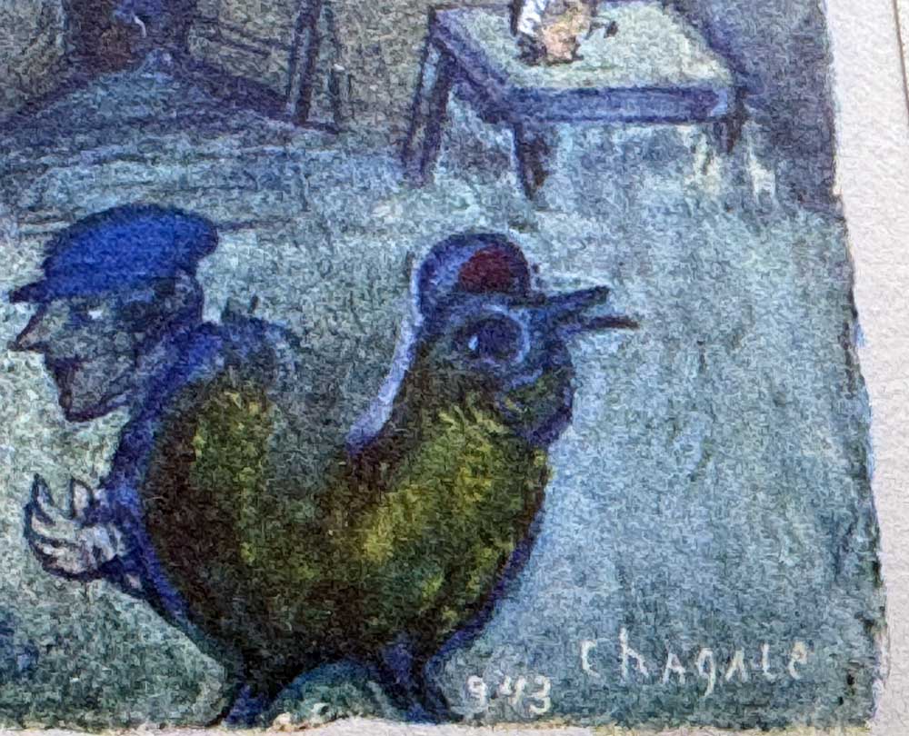 Marc CHAGALL Limited Edition LITHOGRAPH "...My Homeland " w/Frame included