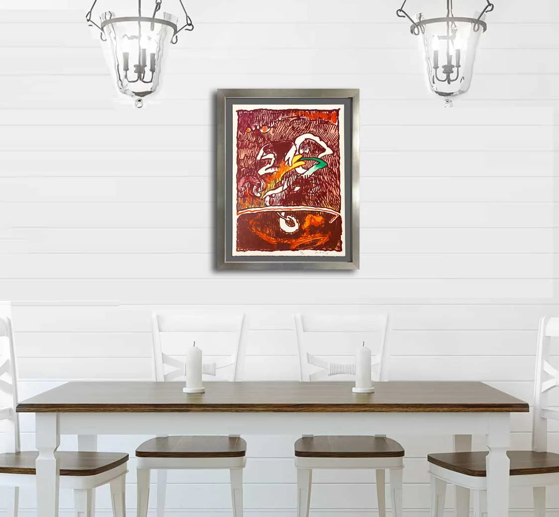 Pierre Alechinsky Original Lithograph HAND Signed & No. "Great Flying Objects"