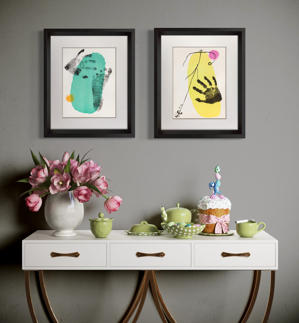 Joan Miró 1956 Lithograph Set of 2 – Mourlot Paris Limited Edition, Framed
