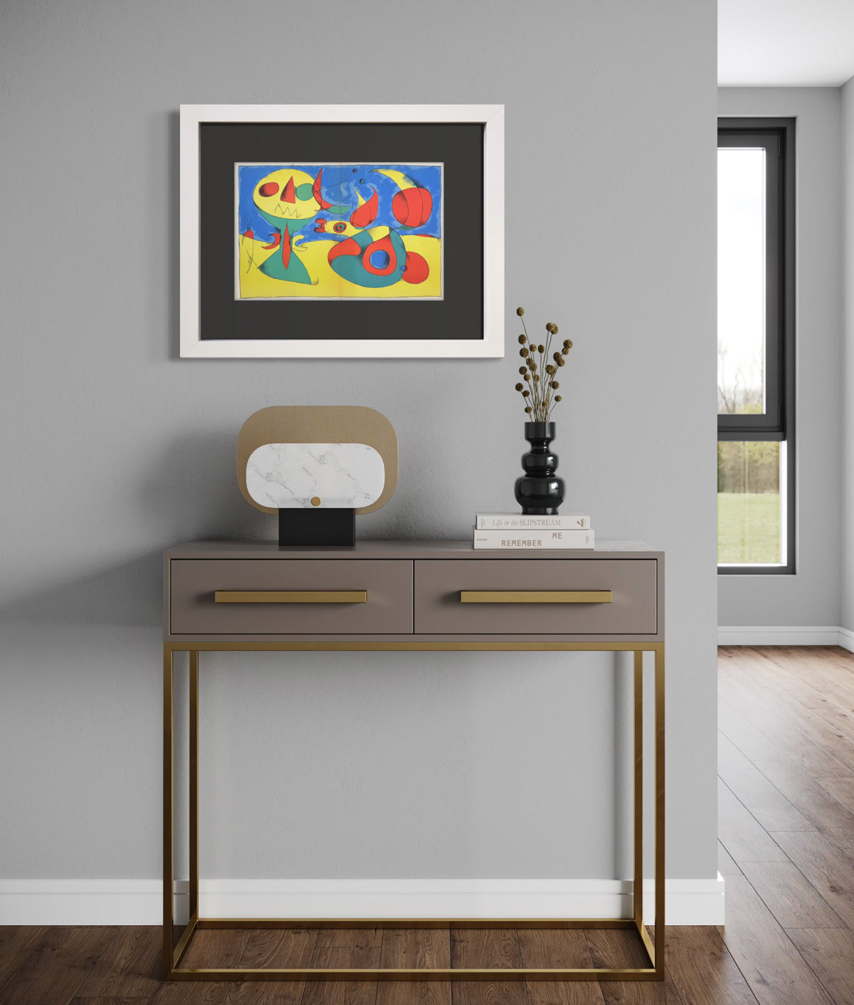 Joan Miro Original Color Lithograph 1956 Limited Edition Custom Framed COA